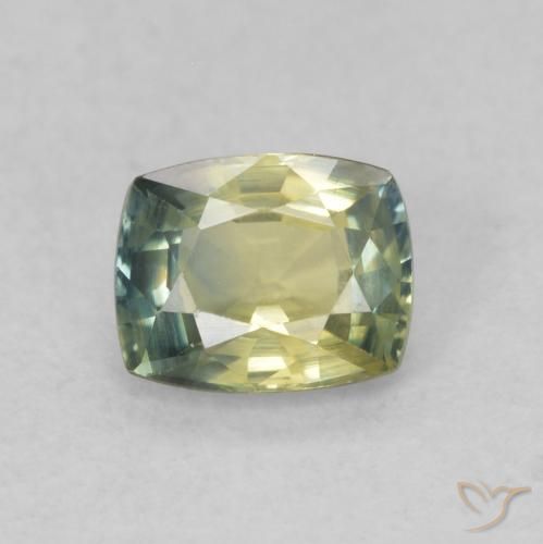 0.61ct Natürlicher Mehrfarbig Saphir, Kissen, VVS