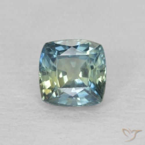 0.63ct Natürlicher Mehrfarbig Saphir, Kissen, VVS-VS