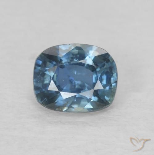0.60ct Natürlicher Tiefes Marineblau Saphir, Kissen, VS-SI