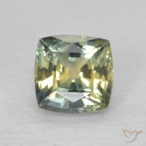 0.91ct Natürlicher Mehrfarbig Saphir, Kissen, VS-SI