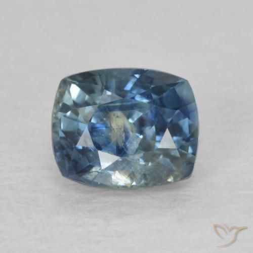 0.86ct Natürlicher Blau Saphir, Kissen, VS-SI