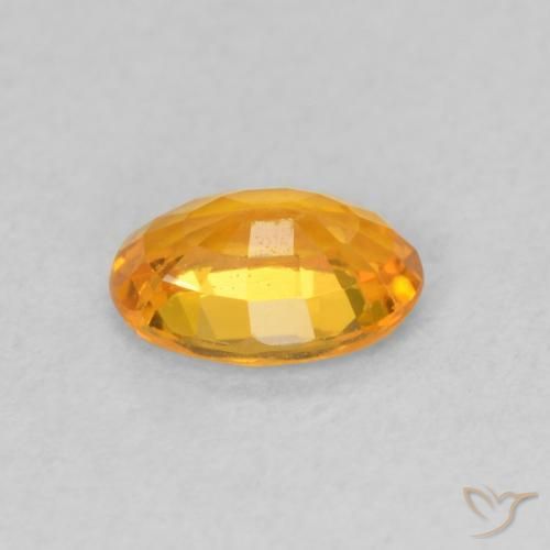 9,17 ctw natürlicher Aprikose Orange Saphir, Oval, VVS-VS