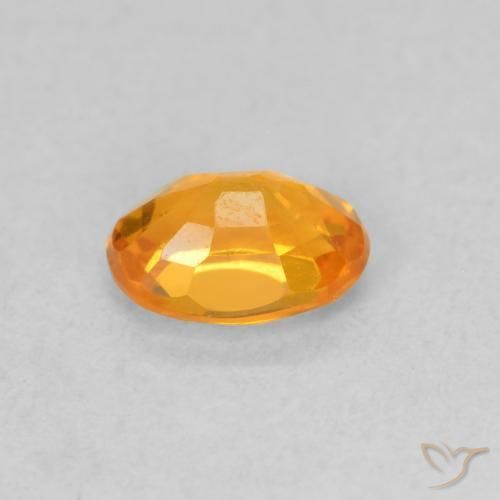 9,17 ctw natürlicher Mittelorange Saphir, Oval, VVS-VS