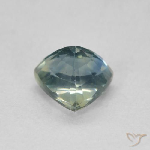 9,17 ctw natürlicher Teal Blue Saphir, Trillion, VS