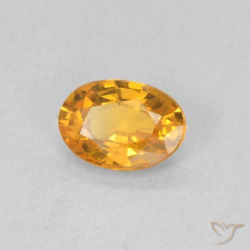 9,17 ctw natürlicher Aprikose Orange Saphir, Oval, VS