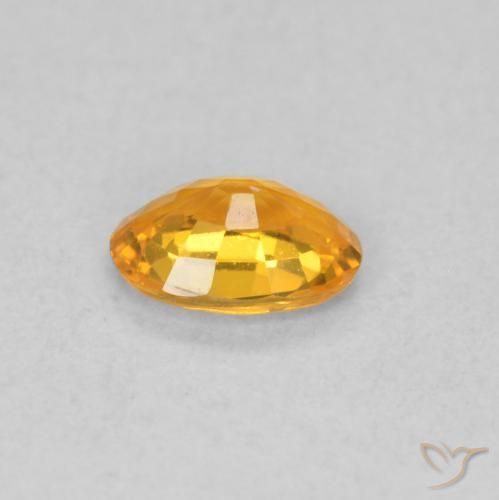 9,17 ctw natürlicher Aprikose Orange Saphir, Oval, VS