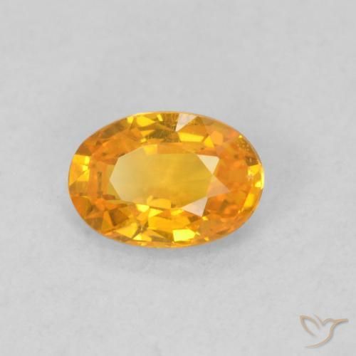 9,17 ctw natürlicher Aprikose Orange Saphir, Oval, VS