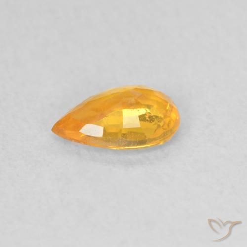 9,17 ctw natürlicher Mittelorange Saphir, Birnenform, VS