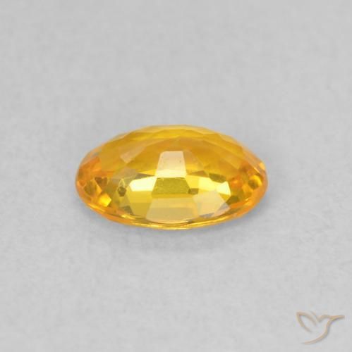 9,17 ctw natürlicher hellorange Saphir, Oval, VS