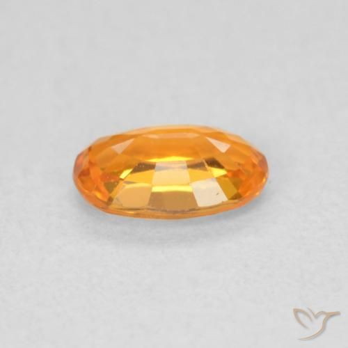 9,17 ctw natürlicher Mittelorange Saphir, Oval, VVS-VS