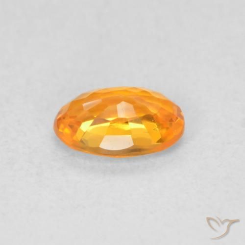 9,17 ctw natürlicher Mittelorange Saphir, Oval, VVS-VS