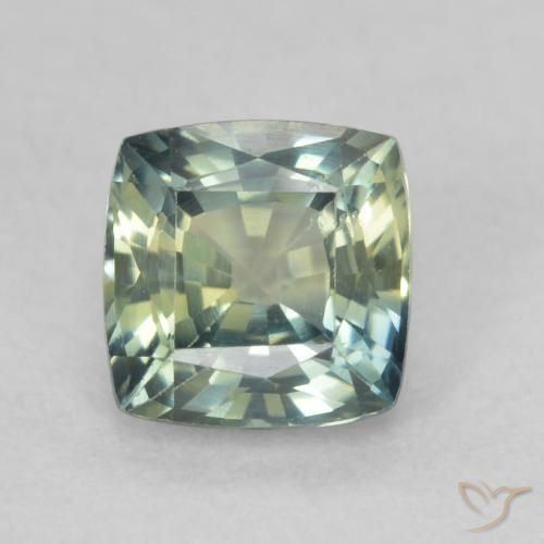 0.84ct Natürlicher Mehrfarbig Saphir, Kissen, VS
