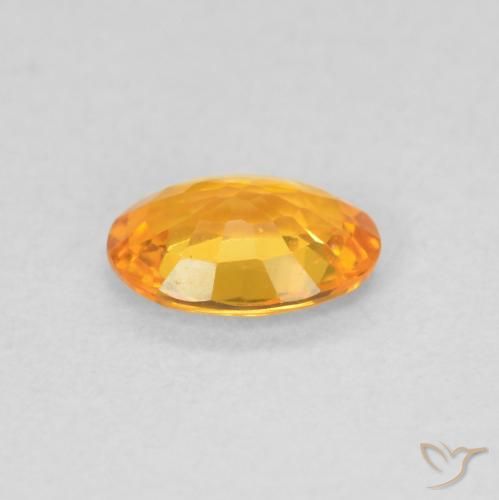 9,17 ctw natürlicher Aprikose Orange Saphir, Oval, VVS-VS