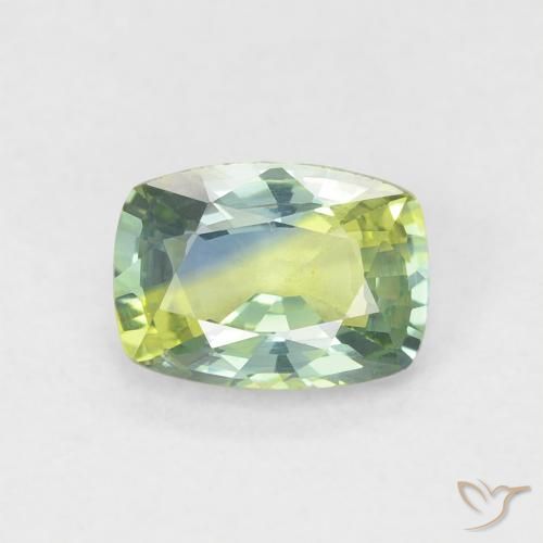 0.80ct Natürlicher Mehrfarbig Saphir, Kissen, VVS-VS