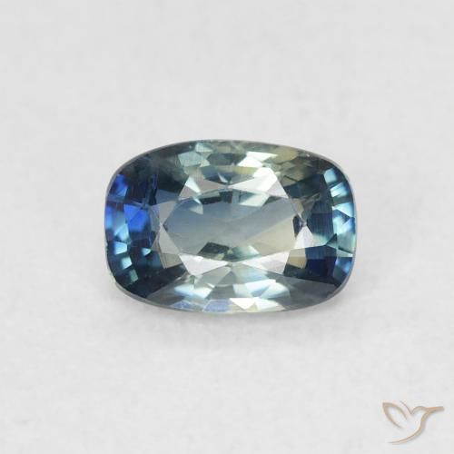0.67ct Natürlicher Mehrfarbig Saphir, Kissen, VS