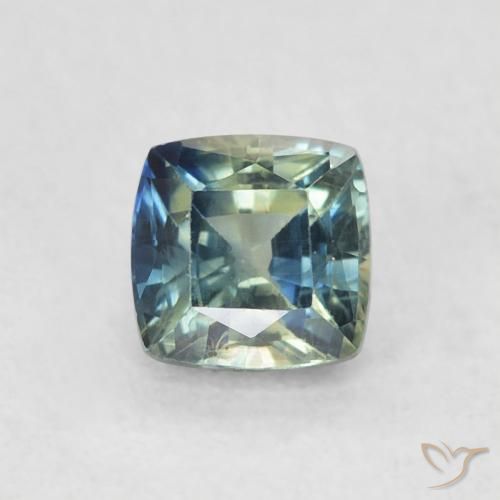 0.71ct Natürlicher Mehrfarbig Saphir, Kissen, VS