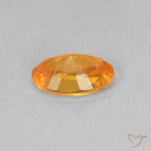 9,17 ctw natürlicher hellorange Saphir, Oval, VVS-VS