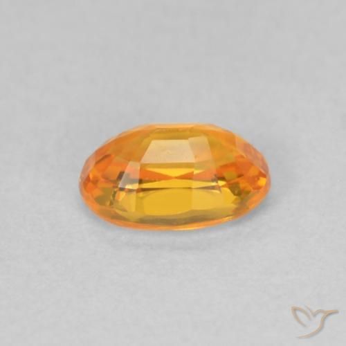 9,17 ctw natürlicher Mittelorange Saphir, Oval, VVS