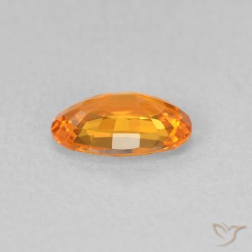 9,17 ctw natürlicher Mittelorange Saphir, Oval, VVS