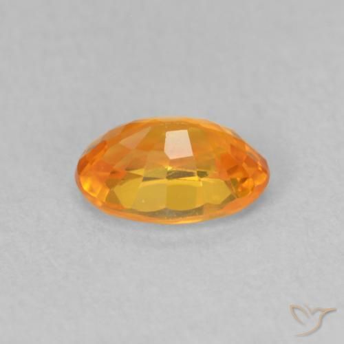 9,17 ctw natürlicher hellorange Saphir, Oval, VVS