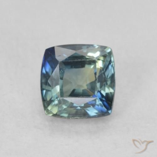 0.67ct Natürlicher Mehrfarbig Saphir, Kissen, VVS-VS