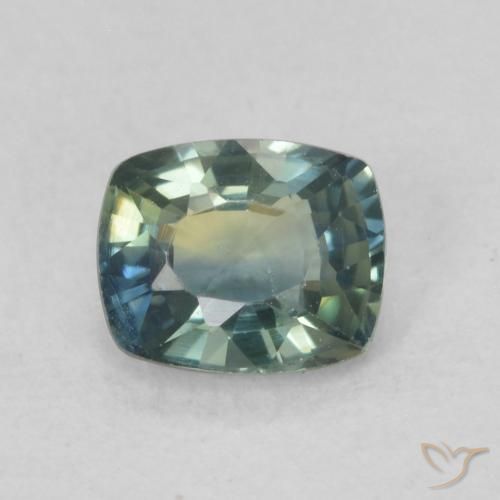 0.70ct Natürlicher Mehrfarbig Saphir, Kissen, VVS-VS