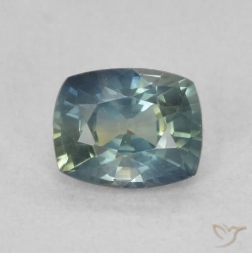 0.79ct Natürlicher Mehrfarbig Saphir, Kissen, VVS-VS
