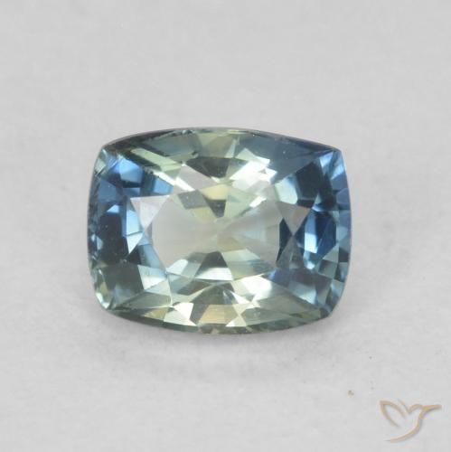 0.77ct Natürlicher Mehrfarbig Saphir, Kissen, VVS-VS