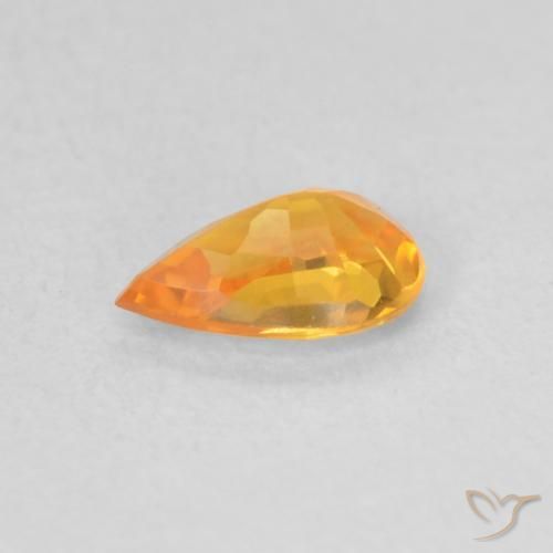 9,17 ctw natürlicher Mittelorange Saphir, Birnenform, VVS