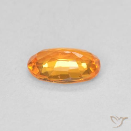 9,17 ctw natürlicher Aprikose Orange Saphir, Oval, VVS