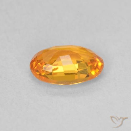 9,17 ctw natürlicher Aprikose Orange Saphir, Oval, VVS