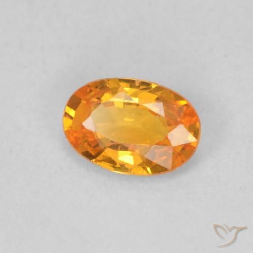9,17 ctw natürlicher Aprikose Orange Saphir, Oval, VS