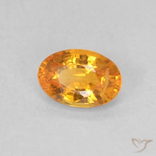9,17 ctw natürlicher Mittelorange Saphir, Oval, VS