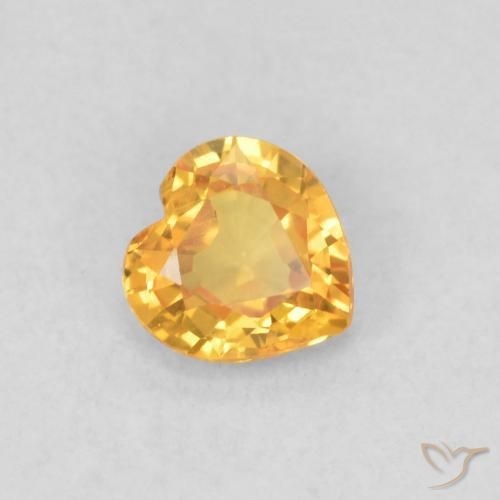 9,17 ctw natürlicher Medium Dark-Golden Saphir, Herz, VS