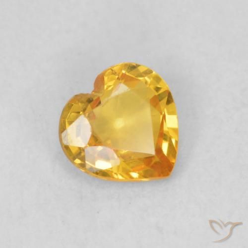 9,17 ctw natürlicher Golden Saphir, Herz, VS