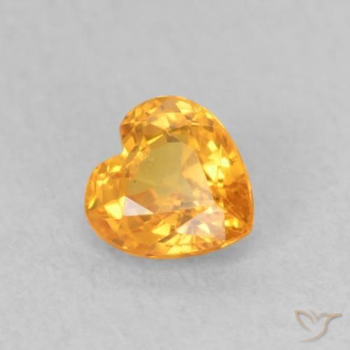 9,17 ctw natürlicher hellorange Saphir, Herz, VS