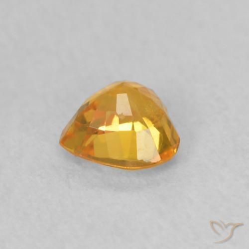 9,17 ctw natürlicher hellorange Saphir, Herz, VS