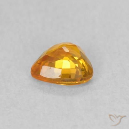 9,17 ctw natürlicher hellorange Saphir, Herz, VS