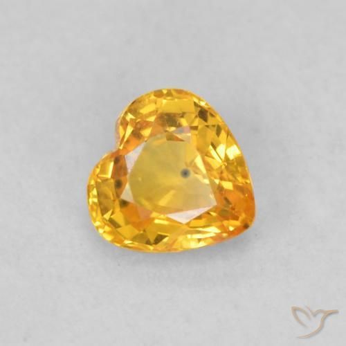 9,17 ctw natürlicher Dunkelgolden Saphir, Herz, VS