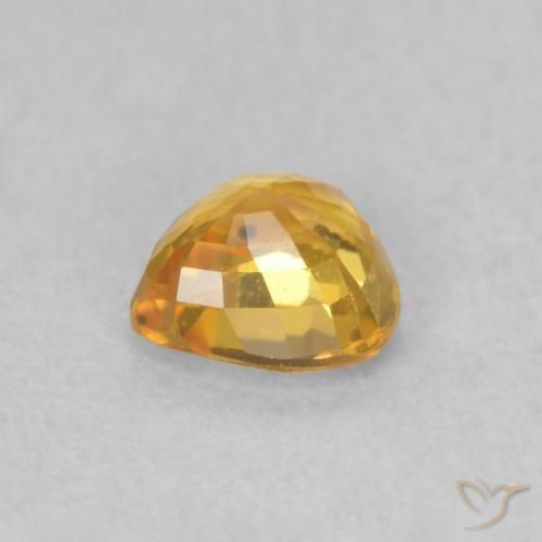 9,17 ctw natürlicher Dunkelgolden Saphir, Herz, VS