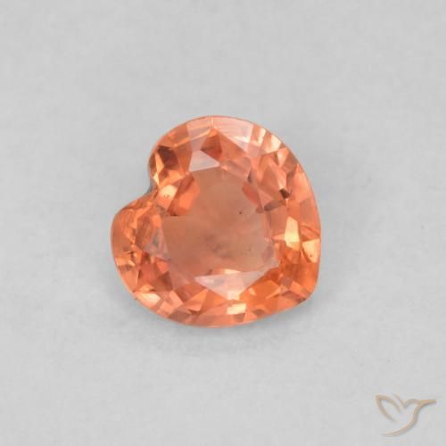 9,17 ctw natürlicher Mittelorange Saphir, Herz, VS