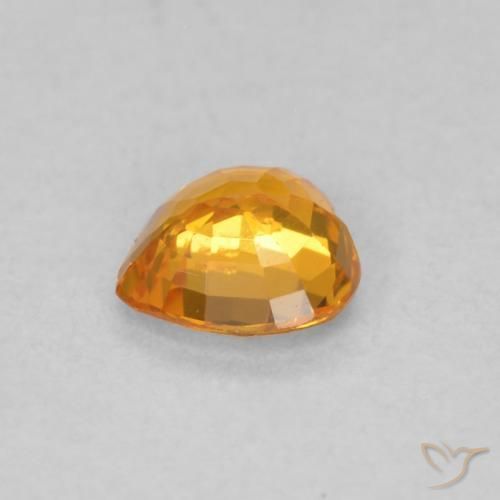 9,17 ctw natürlicher Honig-orange Saphir, Herz, VS