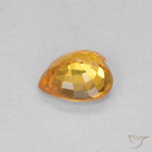 9,17 ctw natürlicher Aprikose Orange Saphir, Herz, VS