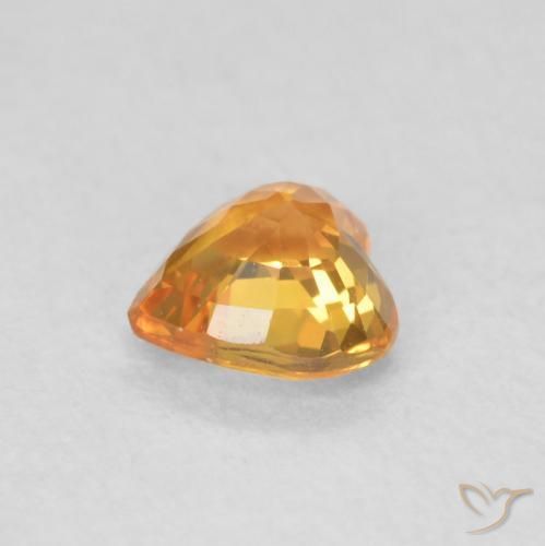 9,17 ctw natürlicher hellorange Saphir, Herz, VS