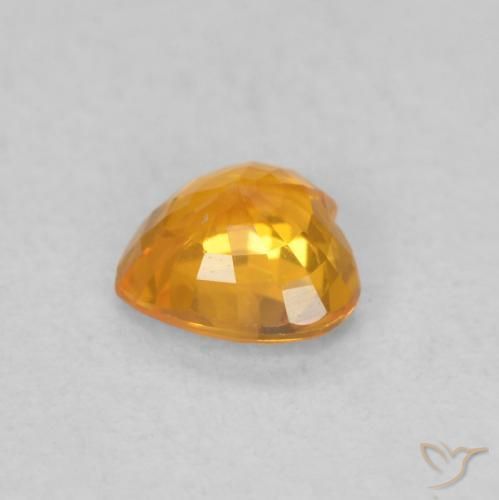 9,17 ctw natürlicher hellorange Saphir, Herz, VS