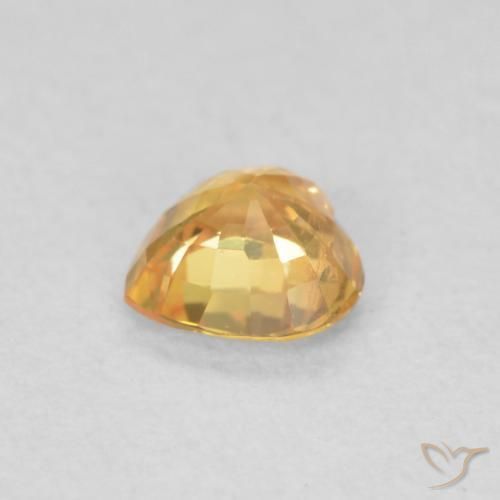 9,17 ctw natürlicher Hellorange-Gold Saphir, Herz, VS