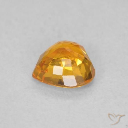 9,17 ctw natürlicher hellorange Saphir, Herz, VS