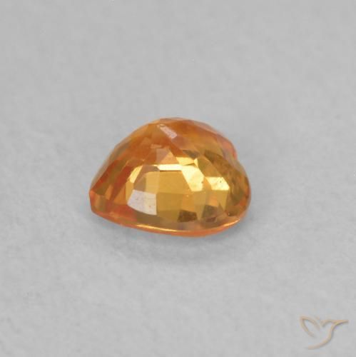 9,17 ctw natürlicher Aprikose Orange Saphir, Herz, VS