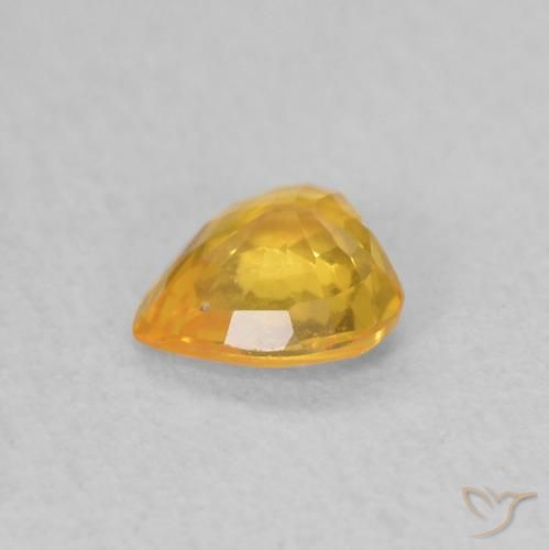 9,17 ctw natürlicher Orange-Gold Saphir, Herz, VS
