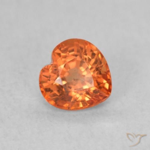 9,17 ctw natürlicher Feuerorange Saphir, Herz, VS